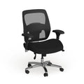 Sedia da ufficio ergonomica in rete per uso intensivo 24/7, adatta a persone grandi e alte, con portata nominale di 500 lb