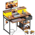 Bureau de 40 pouces avec prises électriques