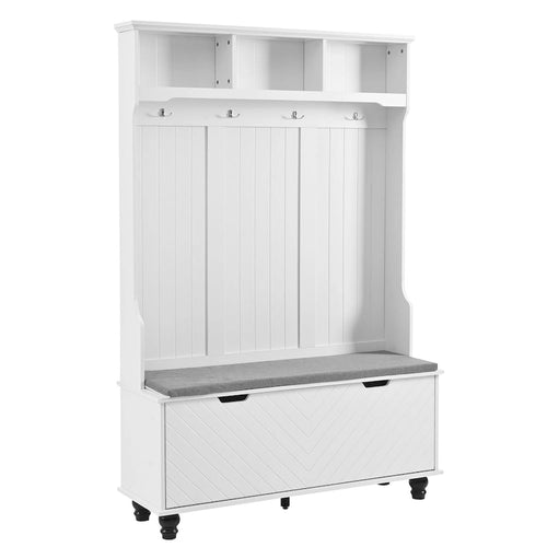 Attaccapanni da ingresso 4-in-1 con panca contenitore